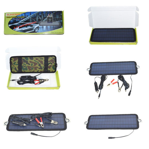 4.5W Portable Car Automobile Boat Battery Solar Cells Rechargeable Power Battery Charger, 4.5W
