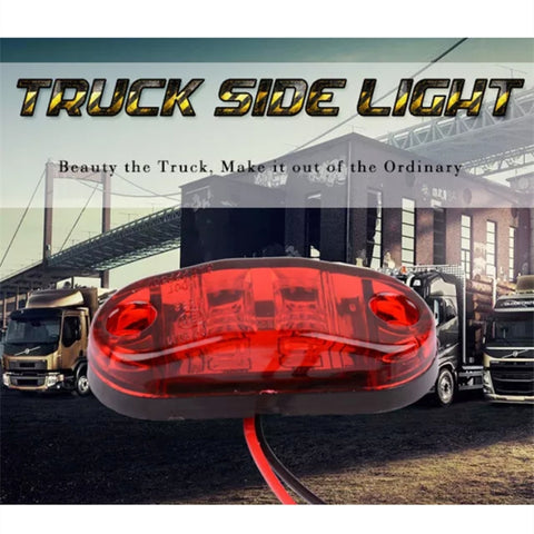 10 PCS 10-30V Car Truck Trailer Piranha LED Side Marker Blinker Lights Bulb, Red Light, 10 PCS Red Light 10-30V