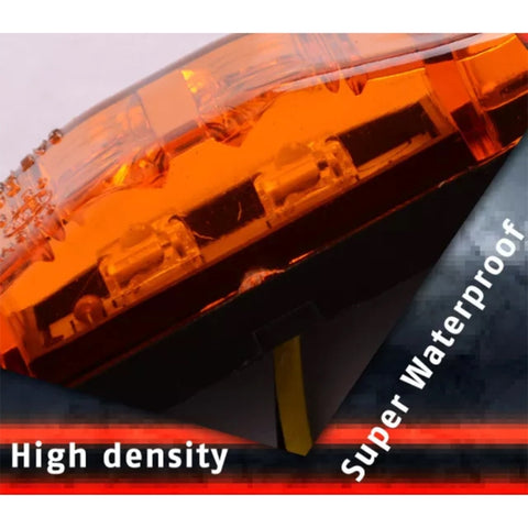 10 PCS Car Truck Trailer Piranha LED Side Marker Indicator Lights Bulb Lamp, Light Color: Yellow, Yellow, White Light