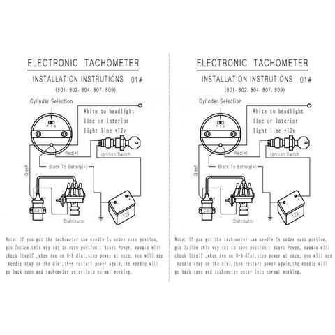 B3076 3.75 inch 12V Car Modified Tachometer, B3076