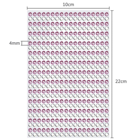 4mm Glitter Crystal Diamond Decoration / Shining Rhinestone Sticker for Car Sticker & Cell Phone Ornament