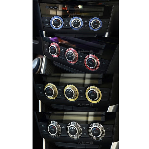3 PCS Car Aluminum Air Conditioner Knob Case For ATENZA, For ATENZA(Red), For ATENZA(Silver), For ATENZA(Gold), For ATENZA(Blue)