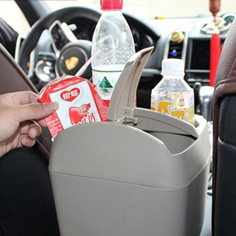 SHUNWEI SD-1605 Multifunction 3 in 1 Car Cup Holder Drink Bottle Can Garbage Can Portable Vehicle Trash Can Bin Rubbish Bin Organizer, SD-1605 Black, SD-1605 Khaki