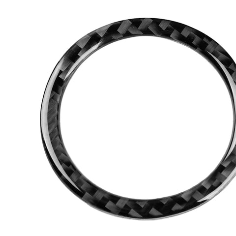 Car Carbon Fiber Air Outlet Ring + Intermediate Air Outlet + Side Air Outlet Panel Decorative Sticker for Mercedes-Benz W204 2007-2010, Air Outlet
