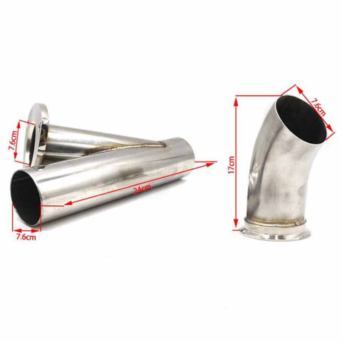 CNSPEED Stainless Steel Car Remote Control Electric Exhaust Valve Pipe Set, Size: 2.5 inch, Size: 2.5 inch