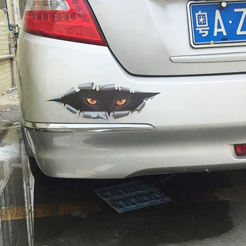 3D Characteristic Digital Simulation Horrible Style Car Paper Sticker, Exaggerated Effection 11, Exaggerated Effection 12, Exaggerated Effection 13