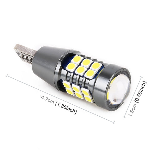 2 PCS T15 DC9-16V / 7.5W / 6000K / 600LM Car Auto Reversing Lights 27LEDs SMD-3030 Lamps, T15 DC9-16V / 7.5W