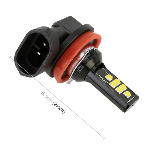 2 PCS H11 DC9-16V / 3.5W / 6000K / 320LM Car Auto Fog Light 12LEDs SMD-ZH3030 Lamps, with Constant Current, H11