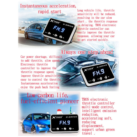 TROS TS-6Drive Potent Booster Electronic Throttle Controller for Toyota 4 Runner 2010-2018, For Toyota 4 Runner 2010-2018