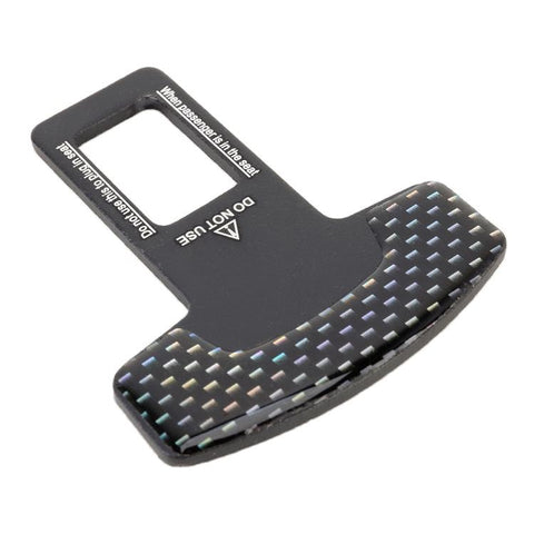2 in 1 Car Carbon Fibre Safety Seat Belt Buckle Clip, Seat Belt Buckle Clip