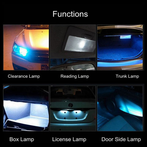 2 PCS T10 / W5W / 168 / 194 DC12V / 1.6W / 6000K / 130LM 4LEDs SMD-3030 Car Clearance Light, with Decoder, 4LEDs SMD-3030