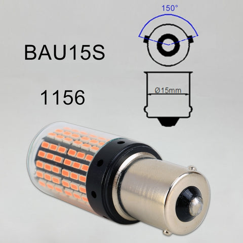 2 PCS 1156 / BAU15S DC12V / 18W / 1080LM Car Auto Turn Lights with SMD-3014 Lamps, 1156 / BAU15S