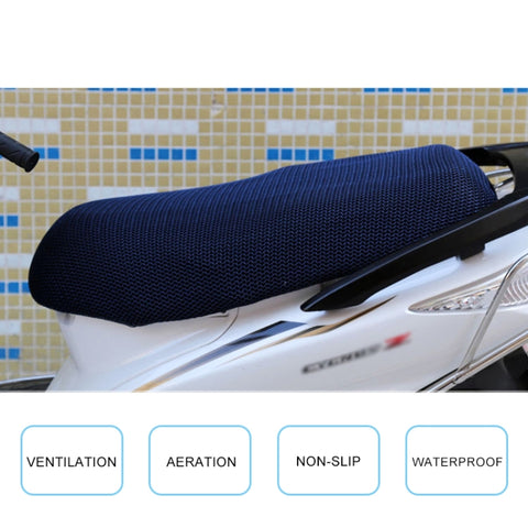 Waterproof Motorcycle Sun Protection Heat Insulation Seat Cover Prevent Bask In Seat Scooter Cushion Protect, Size: M, Length: 60-70cm; Width: 40-45cm, Size: M (Red + Black), Size: M (Red), Size: M (Blue), Size: M (Colour), Size: M (Black Red)         ...