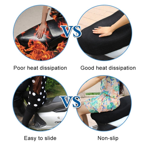 Motorcycle Breathable Sunscreen Double Layer 3D Honeycomb Small Hole Polyester Cushion Mesh, Size: XXXXL, Length: 103cm; Width: 63cm, Size: XXXXL