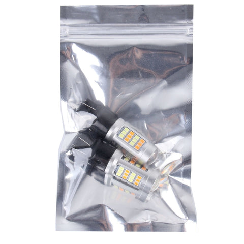 2 PCS T20/7443-42LED 20W 21*2835W+21*2835Y White+Yellow Light Turn Signal Light with Len. DC 12-24V, T20