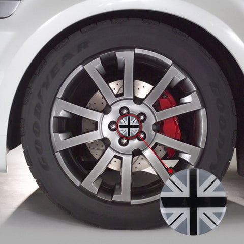 4 PCS National Flag Metal Car Sticker Wheel Hub Caps Centre Cover Decoration, England  Flag 1