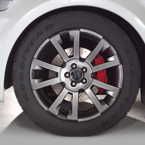 4 PCS Spider Metal Car Sticker Wheel Hub Caps Centre Cover Decoration, Spider