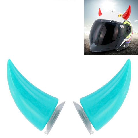 2 PCS Motorcycle Helmet Devil Decoration Motorbike Helmet Suction Cups Horns Decoration Headwear Sucker