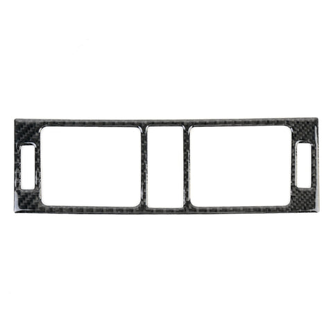 Car Dashboard Air Conditioning Frame Carbon Fiber Decorative Sticker for Mercedes-Benz W204 2007-2013, Dashboard Air Conditioning Frame