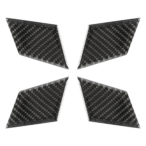 4 PCS Car Door Inner Handle Wrist Panel Carbon Fiber Decorative Sticker for Mercedes-Benz W204 2007-2013, Door Inner Handle Wrist Panel
