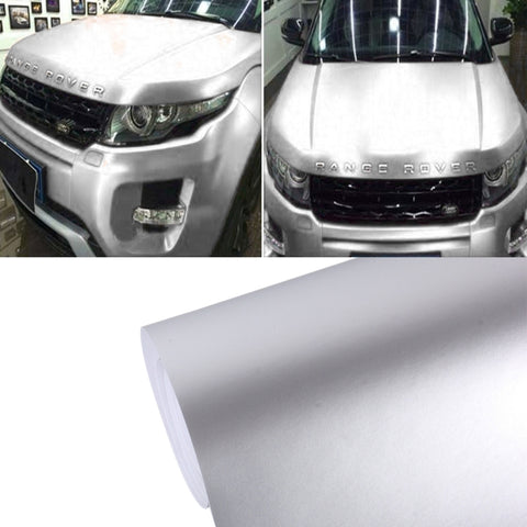 8m * 0.5m Ice Blue Metallic Matte Icy Ice Car Decal Wrap Auto Wrapping Vehicle Sticker Motorcycle Sheet Tint Vinyl Air Bubble Sticker, 8m * 0.5m