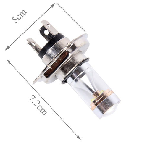 2 PCS H4 350 LM 6000K 30W White Light CREE 6 LED Car Fog Light Bulb, DC 12V, H4