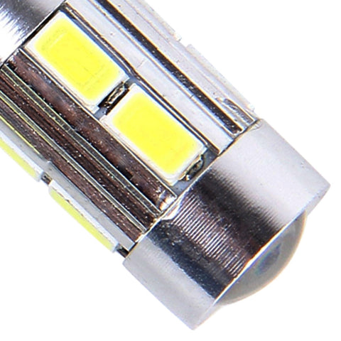 2 PCS T10 6W 10 SMD 5630 LED Error-Free Canbus Car Clearance Lights Lamp, DC 12V, 5630-10smd LED, 10 SMD 5630 LEDs, T10+6W Green Light