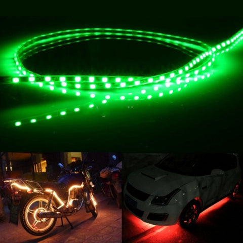 5 PCS 45 LED 3528 SMD Waterproof Flexible Car Strip Light for Car Decoration, DC 12V, Length: 90cm, 90cm+pink, 90cm+green, 90cm+ice blue, 90cm+blue, 90cm+red, 90cm+white, 90cm+yellow