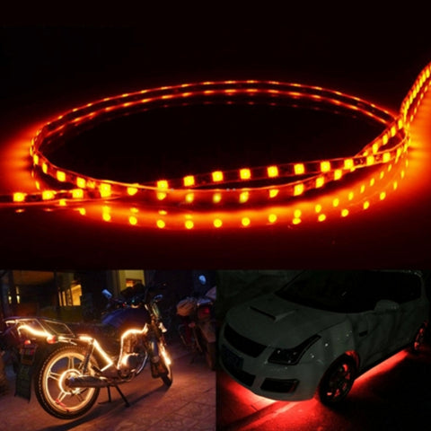 5 PCS 45 LED 3528 SMD Waterproof Flexible Car Strip Light for Car Decoration, DC 12V, Length: 90cm, 90cm+pink, 90cm+green, 90cm+ice blue, 90cm+blue, 90cm+red, 90cm+white, 90cm+yellow