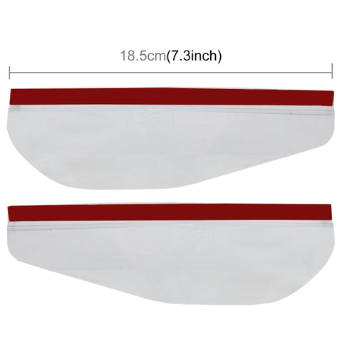 1 Pair Car Rearview Mirror Rain Blades Car Back Mirror Eyebrow Rain Cover Car Rearview Mirror Eyebrow Covers Flexible Protection Rainproof Decoration Accessories, 3R-2101