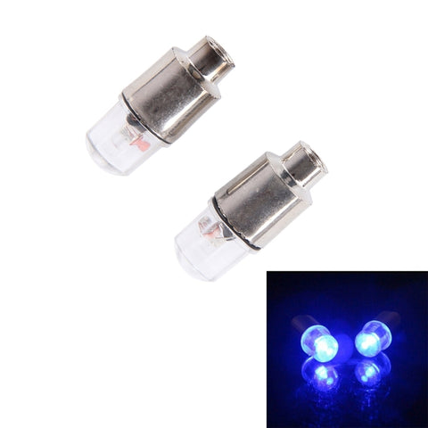 2 PCS Valve Cap Light Wheel Tyre Lamp With Battery for Car / Motorbike / Bike