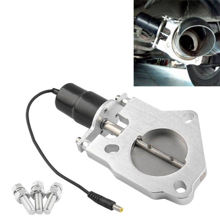 Universal Car 2.5 inch Stainless Steel Racing Electric Exhaust Cutout Valves Control Motor Kit, 2.5 inch