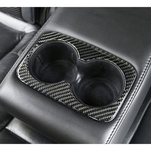 Car Water Cup Carbon Fiber Decorative Sticker for Jeep Grand Cherokee 2011-2018, Water Cup