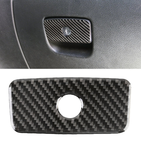 Car Front Passenger Seat Storage Box Carbon Fiber Decorative Sticker for Jeep Grand Cherokee 2011-2018, Front Passenger Seat Storage Box