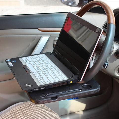 Multi-function Car Steering Wheel Computer Card Table Box Car Tray Desktop Computer Desk Car Laptop Table Dining Table Shelf Desk Auto Accessories, Multi-function Black, Multi-function Grey