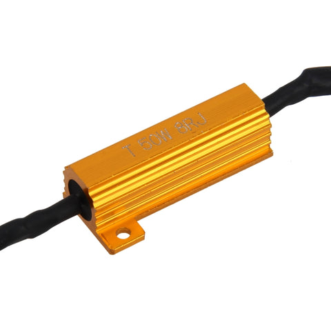 2 PCS 1156/BA15S Car Canbus Error Canceller Decoder Load Resistor LED 50W 8 Ohm No Blinking Decoder, 1156