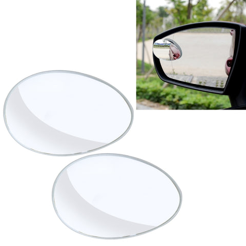3R-055 2 PCS Car Truck Oval Blind Spot Rear View Wide Angle Mirror Blind Spot Mirror 360 Degree Adjustable Wide-angle Mirror, Size: 6.7*4.5cm, Size: 6.7*4.5cm