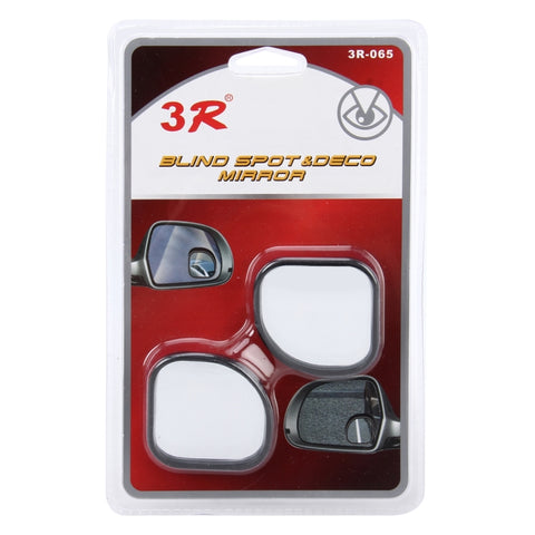 3R-065 2 PCS Car Truck Blind Spot Rear View Wide Angle Mirror Blind Spot Mirror Blind Spot and Deco Mirror, Size: 5.5*5cm, 3R-065