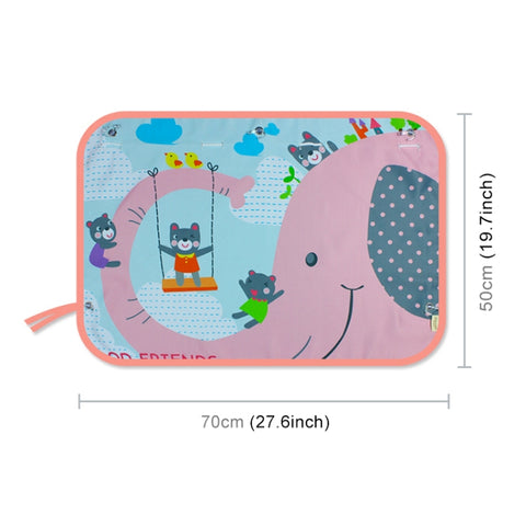 Car Large Rear Window Sunscreen Insulation Window Sunshade Cover, Size: 70*50cm, Rocket, Little Pirate, Happy Flying, Small Cloud, Happy Swing, Camping, Happy Time, Pink Bus, Happy Town, Happy School Bus, Magic World, Moon Baby, Waterpark, House       ...