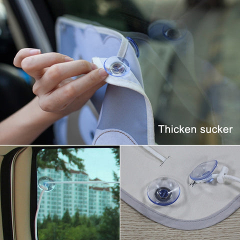 Car Large Rear Window Sunscreen Insulation Window Sunshade Cover, Size: 70*50cm, Rocket, Little Pirate, Happy Flying, Small Cloud, Happy Swing, Camping, Happy Time, Pink Bus, Happy Town, Happy School Bus, Magic World, Moon Baby, Waterpark, House       ...