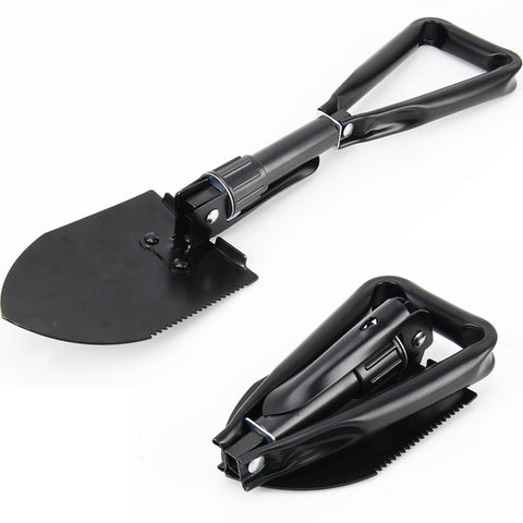 Car Multi-function Emergency Vehicle Metal Steel Ice Snow Mud Sand Shovel Folding Shovel Car High-strength Snow Shovel Ice Scraper, Steel Ice Shovel