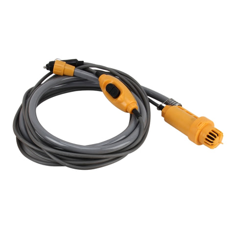 DC 12V Taking Shower Washing Car Washing Dish Water Power Adjustable Automobile Shower Set with 2m Plastic Hose, 2m