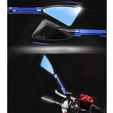 2 PCS Motorcycle Parts CNC Technology Aluminum Alloy Rearview Mirror Side Mirror