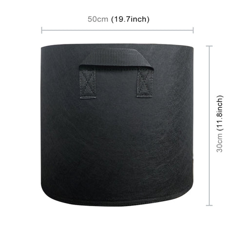 15 Gallon Planting Grow Bag Thickened Non-woven Aeration Fabric Pot Container with Handle, 15 Gallon