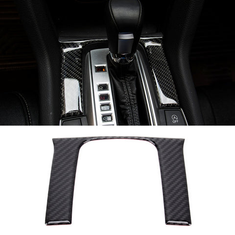Carbon Fiber 3D DIY Shift Gear Panel Knob Cover Trim Decorative Sticker for Honda Civic 10th Gen 2016-2019, Shift Gear Sticker