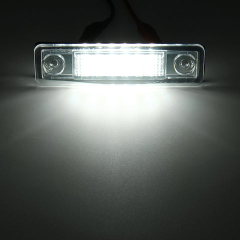 2 PCS DC 12V 2W 120LM 6000K LED License Plate Light 18-SMD Bulbs Lamps for Astra F 91-98, G Estate(F69) 98-05, Opel Corsa B 93-00, Omega A 86-94, For Astra/Opel Corsa