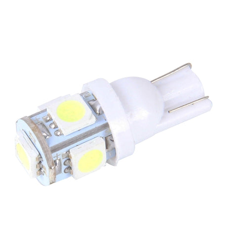10PCS T10 3W 5500K SMD 5050 5 LED Car Clearance Lights Lamp, DC 12V, 5630-5smd LED