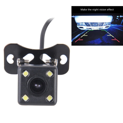 628 x 582 Effective Pixel PAL 50Hz Waterproof Universal Car Rear View Backup Camera With 4 LED Lamp, DC 12V, Wire Length: 4m, 4 LED Lamp