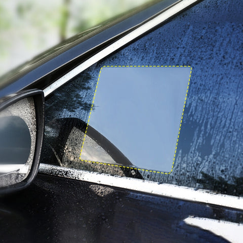 Car PET Rearview Mirror Protective Window Clear Anti-fog Waterproof Rain Shield Film, Size: 20*17cm, 20*17cm