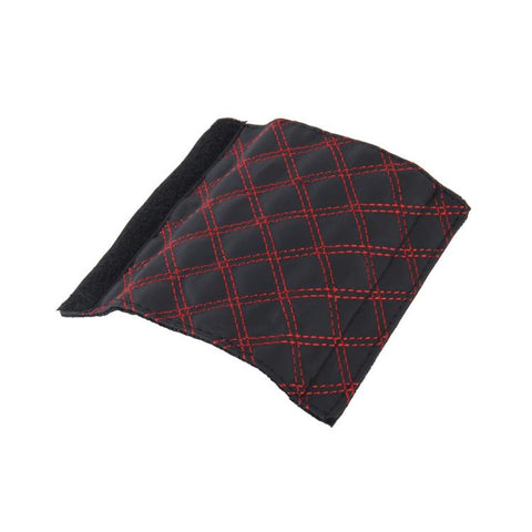 2 PCS Car Hand Brake Cover Shift Knob Gear Stick Cushion Sets Cover Car Accessory Interior Decoration Pad, 2 PCS  Red, 2 PCS Red  White